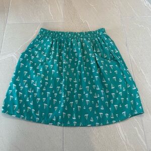 Teal Sailboat Skirt